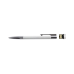 Stylos USB personnalisés élégants avec stylet tactile USB couleur blanc