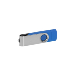 Clés USB d'entreprise allongées avec connexion mobile Techmate Otg couleur bleu roi