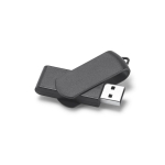 Clé USB en plastique recyclé de couleur à offrir en cadeau Recyclemate couleur noir