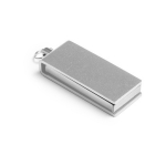 Petit USB personnalisé avec clip pivotant de couleur Micro Giratorio couleur argenté mat