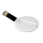 Carte USB personnalisée de forme ronde Carte USB Ronde couleur blanc