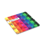 Carte USB carrée avec impression tout en couleur recto verso couleur blanc