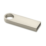 Clés USB personnalisées élégantes avec poignée ronde Compacte Round couleur argenté