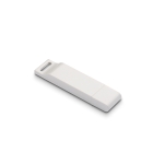 Clés USB promotionnelles avec logo en plastique brillant Dataflat couleur blanc