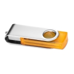 Clé USB transparente de couleur version 3.0 Clearmate 3.0 couleur orange