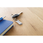 Clé USB en métal au design innovant pour porte couleur argenté