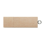 Clé USB rectangulaire gravé en bois avec vitesse 3.0 Écologique 3.0 couleur bois clair