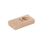 Petite clé USB en bois personnalisée avec anneau USB Bois Mini couleur bois clair
