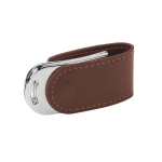 Clé USB en 3.0 similicuir avec fermeture magnétique USB Elegance 3.0 couleur marron