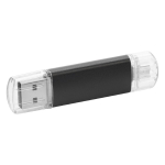 Clé USB personnalisé pas cher avec bouchon transparent USB Metalcolor
