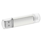 Clé USB personnalisé pas cher avec bouchon transparent USB Metalcolor