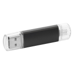 Clé USB personnalisé pas cher avec bouchon transparent USB Metalcolor