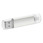 Clé USB personnalisé pas cher avec bouchon transparent USB Metalcolor