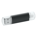 Clé USB personnalisé pas cher avec bouchon transparent USB Metalcolor