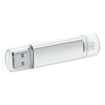 Clé USB personnalisé pas cher avec bouchon transparent USB Metalcolor