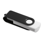 Clé USB 3.0 blanche personnalisée avec clip de couleur Whitemate 3.0 couleur noir