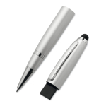 Stylo USB Line couleur argenté