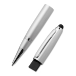 Stylo USB Line couleur argenté