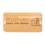 Petites cartes USB écologiques avec logo Carte USB Mini Ecofriendly couleur bois clair