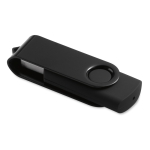 Clé USB personnalisable 3.0 avec clip couleur rotatif Colorclip 3.0 couleur noir