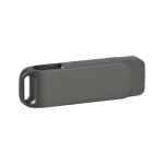 Clé USB avec corps et clip métallique personnalisable Metalgyr couleur titan