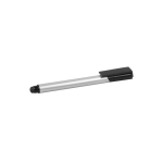 Stylo USB personnalisé compact et avec stylet Minimal couleur argenté