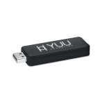 Clé USB publicitaire avec lumière pour éclairer le logo Soft Square couleur noir