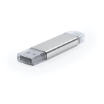 Clé USB en métal avec connectivité complète USB Otg-C Complete couleur argenté