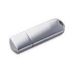 Clé USB en métal brillante minimaliste avec votre logo USB Glossy couleur argenté