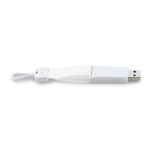 Lanyard USB Large couleur blanc