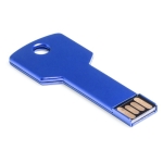 Clé USB en métal en forme de clé avec connexion 3.0 Clé USB 3.0 couleur bleu