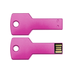 Clé USB en métal en forme de clé avec connexion 3.0 Clé USB 3.0 couleur fuchsia