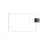Carte USB transparente à personnaliser recto verso Clear couleur transparent