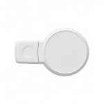 Clé USB avec design circulaire original et finition en caoutchouc couleur blanc