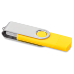 Clé USB personnalisée version OTG avec connexion type C Techmate OTG-C couleur jaune