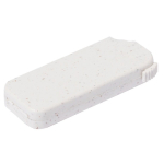 USB écologique rectangulaire avec boîtier en paille de blé couleur naturel