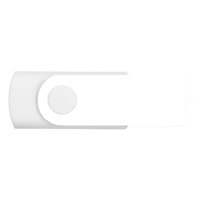 Clé USB 3.0 avec impression du clip en couleur Techmate Fullcolor 3.0 couleur blanc