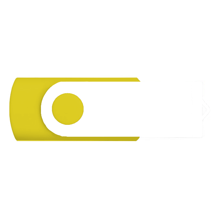 Clé USB 3.0 avec impression du clip en couleur Techmate Fullcolor 3.0 couleur jaune