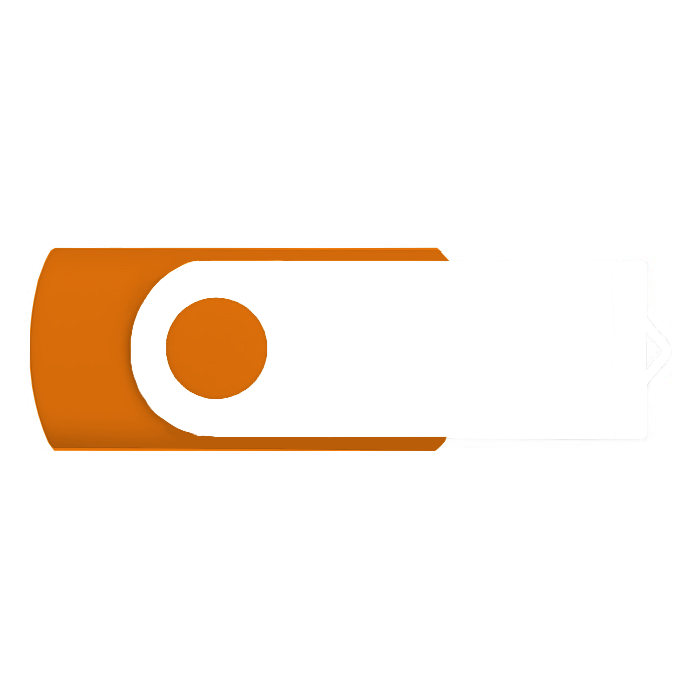 Clé USB 3.0 avec impression du clip en couleur Techmate Fullcolor 3.0 couleur orange