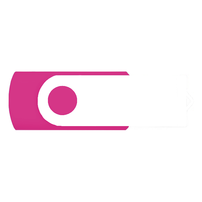 Clé USB 3.0 avec impression du clip en couleur Techmate Fullcolor 3.0 couleur fuchsia