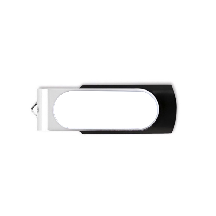 Clé USB 3.0 avec goutte de résine et clip rotatif Techmate Relief 3.0 couleur noir