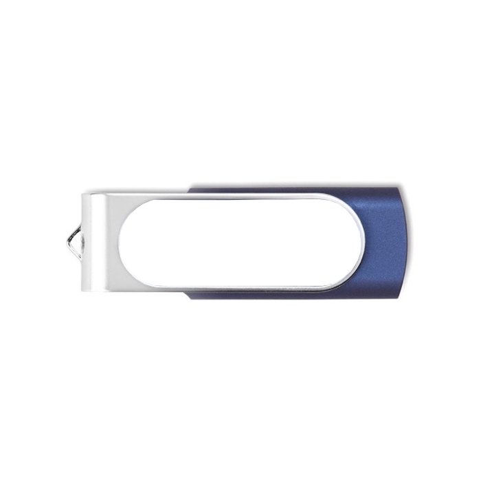 Clé USB 3.0 avec goutte de résine et clip rotatif Techmate Relief 3.0 couleur bleu