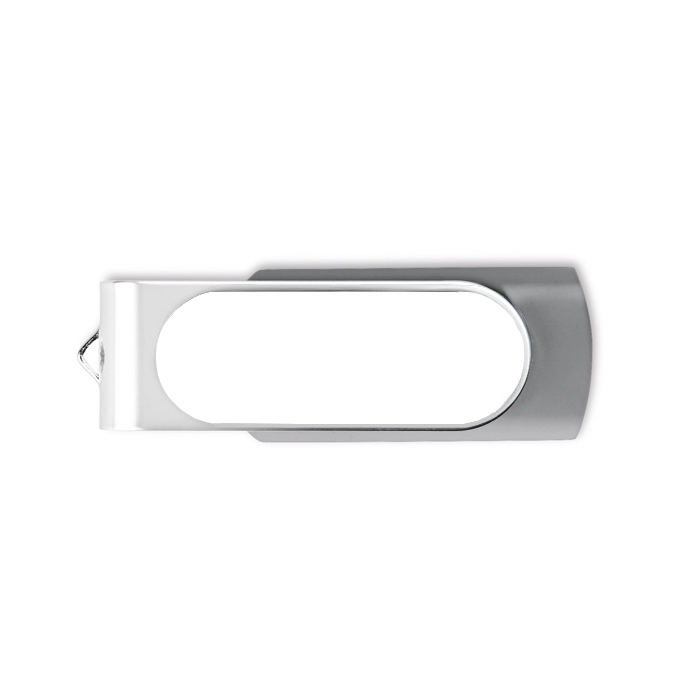 Clé USB 3.0 avec goutte de résine et clip rotatif Techmate Relief 3.0 couleur gris