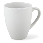 Petite tasse en céramique allant au lave-vaisselle de 160 ml Crescent couleur blanc
