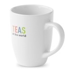 Mug personnalisés arrondie et étroite de 300 ml Crescent Plus couleur blanc deuxième vue principale