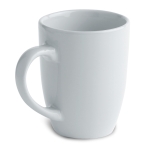 Mug personnalisés arrondie et étroite de 300 ml Crescent Plus couleur blanc troisième vue