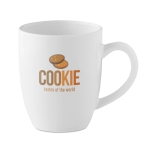 Mug personnalisés arrondie et étroite de 300 ml Crescent Plus couleur blanc vue principale
