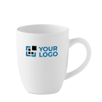 Mug personnalisés arrondie et étroite de 300 ml Crescent Plus vue avec zone d'impression