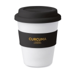 Mug de voyage personnalisé en plastique économique 350ml Takeaway couleur noir vue principale