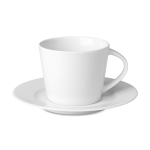 Tasse à café personnalisée en céramique de 160 ml Cappuccino Lungo couleur blanc
